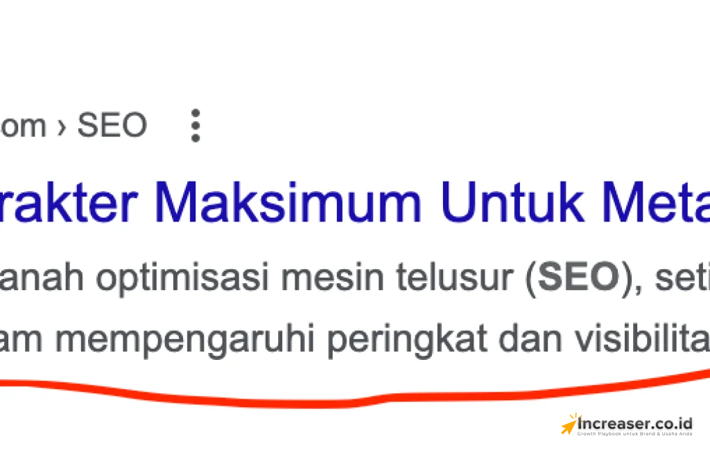 jumlah karakter meta description