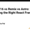 Next.js vs Astro vs Remix